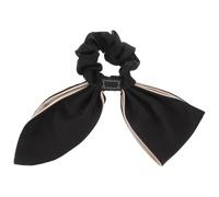 IWOWHERO Elastici per Capelli Donna Eleganti con Fiocco Doppio Fermagli per Coda di Cavallo Accessori Capelli Grandi per Sport e Cerimonie Nero