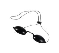 IWOWHERO Eye Patch Protettivo Ergonomico Nero per Trattamenti Estetici Maschera Occhi con Protezione Uv Occhialini Comfort per Uso Quotidiano e Procedure LED