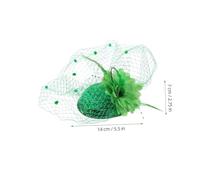 IWOWHERO Fermagli Mini Cappello Vintage con Glitterato per Feste San Patrizio Accessori Leggeri e Comodi per Donne e Ragazze per Outfit Irlandese