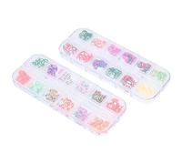 IWOWHERO Fette Decorative Adesive per Unghie Motivi Vari e Colori Vivaci Adesivi Fetta per Nail Art Decorazioni Fai da Te per Manicure