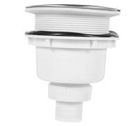 IWOWHERO Filtro Scarico Lavabo Ceramica per Parrucchiere Tappo Scarico con Gabbia in Acciaio Inossidabile Rimovibile Antisporco e Facile da Pulire Accessorio per Lavatesta Salone