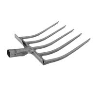 IWOWHERO Forca Da Aratura in Acciaio Multidente Per Giardinaggio e Orto, Testa 5 Denti Resistente, Sostituzione Rastrello Per Aerazione e Lavorazione Terreno Manuale