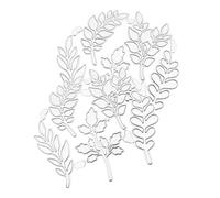 IWOWHERO Fustelle per Goffratura in Acciaio al Carbonio a Forma di Foglia Set 2 Pezzi per Scrapbooking e Creazione Biglietti Stencil Metallico Resistente per Album Fai da Te e