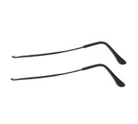 IWOWHERO Gambe di Ricambio per Occhiali in Metallo, Stanghette di Ricambio Resistenti a Urti e Usura, Kit Riparazione Aste Leggere e Comode per Protezione Occhi, Nero