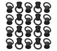 IWOWHERO Ganci a Vite M10 in Metallo per Lampada a Sospensione, Set da 20 Pezzi Anello Chiuso per Montaggio a Soffitto e Parete, Accessori per Apparecchi di Illuminazione Interni, Supporto