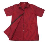 IWOWHERO Grembiule Da Toelettatura Per Animali Domestici Maniche Corte Per Donne Uniforme Professionale Broccato Facile Da Pulire e Resistente Abbigliamento Lavoro Per Parrucchieri e
