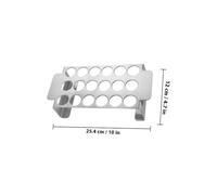 IWOWHERO Griglia per Alette e Cosce di Pollo in Acciaio 430 18 Fori Supporto per Jalapeño da Barbecue Set 2 Pezzi Adatta per Grigliare all'Aperto e Feste in Giardino