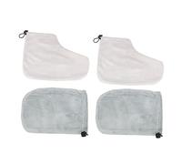 IWOWHERO Guanti Cera Paraffina e Copripiedi Protettivi Isolante, 2 Paia Per Bagno Di Cera e Massimizzazione Idratazione, Uso Salone e Casa