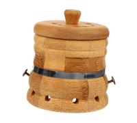IWOWHERO in Bamboo Spessore Extra con Spirale Temperatura Vasetto Corpo Portatile con Serbatoio Sicuro Filtro Antipolvere Moxa per Uso e Saloni Estetici