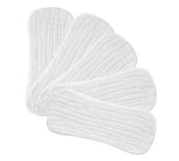 IWOWHERO Inserti per Pannolini in Cotone 5 Pezzi 35x15 Cm, Assorbenti e Traspiranti per Ragazzo Ragazza 0-3 Mesi, Riutilizzabili per Viaggi e Uscite