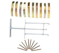 IWOWHERO Interruttore Cassette Tipo Con Asta Di Supporto in Acciaio Kit Di Riparazione Per Scatole Di Derivazione Fissatore Per Prese Elettriche Da Incasso Adatto Per Case e Uffici