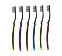 IWOWHERO Kit Da Viaggio Con Spazzolino Da Denti 6 Pezzi in Abs Per Una Sana Igiene Orale A Casa O in Viaggio Colore Casuale