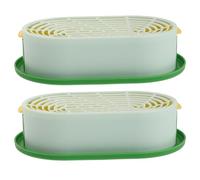 IWOWHERO Kit di Coltivazione per Erba gatta da 2 Pezzi con Vassoio di germinazione, vassoi di plastica per la Semina di Erba di Grano, fioriera di partenza per gatta per Interni