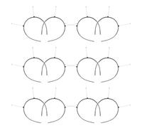 IWOWHERO Kit Fai da Te 12 Pezzi Fasce per Chioma Intrecciate Nere Molle per Antenna a Molla, Accessori per Chioma per Bambine e Ragazze, Fascia Portatile Stabile per Feste e Uso Quotidiano