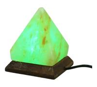 IWOWHERO Lampada da Notte Piramide in Sale Himalayano USB Luce Decorativa a Colori Vari per Camera da Letto Soggiorno Ufficio e Yoga Illuminazione Calda e Rilassante Regalo per la Casa