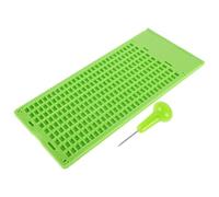 IWOWHERO Lavagna per Scrittura Braille con Penna Integrata Ausilio Braille per Alfabeto Nastro per Etichette Strumento di Apprendimento per Non Vedenti