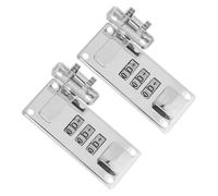 IWOWHERO Lucchetto a Combinazione per Bagagli 2 Pezzi Codice a 3 Cifre, Serratura a Scatto Portatile in Lega di Zinco per Valigie, Borse da Viaggio e Zaini, Sicurezza e Fissaggio