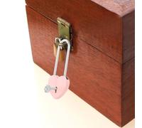 IWOWHERO Lucchetto a Forma di Cuore in Lega di Zinco Set da 2 Pezzi Chiavi Piccolo e Leggero per Diario Scatola Portagioie Valigia Matrimonio e Anniversario Sicurezza Affidabile per