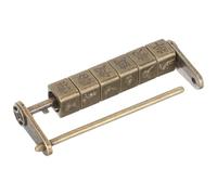 IWOWHERO Lucchetto Combinazione Vintage in Stile Cinese Antico Serratura Sicurezza Retrò per Armadi e Scatole di Gioielli Design Unico Resistente e Sbiadimento come Regalo Esclusivo