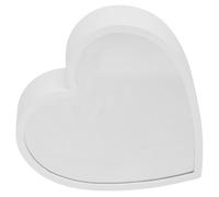 IWOWHERO Luce da Tavolo LED a Forma di Cuore Effetto Tunnel 3D Lampada Decorativa da Comodino Portatile per Scrivania e Decorazioni per Feste