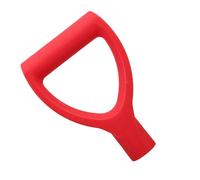 IWOWHERO Manico per Pala Impugnatura in Plastica Rossa 34 Mm, Ricambio Robusto per Attrezzi da Scavo e Rastrellamento, Sostituzione Facile per Utensili da Giardino e Pala da Neve