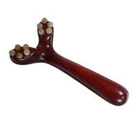 IWOWHERO Massaggiatore Viso e Collo in Legno di Palissandro a Y, Bastoncino Gua Sha per Massaggio Facciale e Occhi, Strumento Portatile per Agopressione e Cura della Pelle Quotidiana