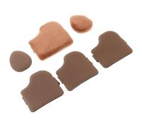 IWOWHERO Mini Makeup Cushion in Materiale Flockato Biscotto al Cioccolato Puff Polvere Dita per Fondotinta e Adatto per Trucco Bagnato e Asciutto