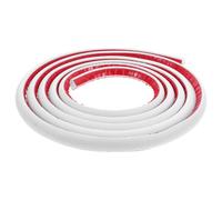 IWOWHERO Modanatura autoadesiva flessibile in PVC quarto di cerchio 3 metri per pavimenti scale angoli vasche da bagno protezione e decorazione muro