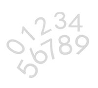 IWOWHERO Numeri Civici Autoadesivi in Acrilico 3d Effetto Rilievo, Set da 10 Pezzi (0-9) Impermeabili per Porte di Appartamenti, Cassette Postali, Hotel e Uffici, Adesivi Numerici per Uso