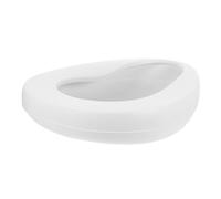 IWOWHERO padella urinale portatile padelle portatili sul comodino secchio per orinatoio padelle da letto per donne anziane orinatoio da letto per uomo padelle sul comodino plastica bianca