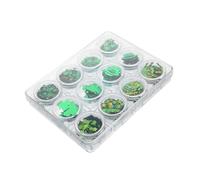 IWOWHERO Paillettes Per Unghie Con Glitter Verdi Per Decorazioni Festive A Forma Di Trifoglio Per Il Di San Patrizio Accessorio Per Manicure Veloce