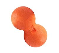 IWOWHERO Palla da Ginnastica Fitness Doppia a Forma di Arachide per Massaggio dei Tessuti Profondi, Mobility Ball Elastica Arancione per Auto-rilascio Muscolare e Terapia Trigger Point