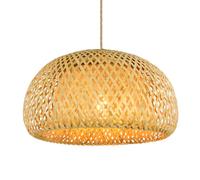 IWOWHERO Paralume in Bambù Intrecciato per Lampada a Sospensione Paralume in Rattan Robusto e Multifunzionale Accessorio per Lampade da Tavolo e Applique per Arredamento Casa e Hotel