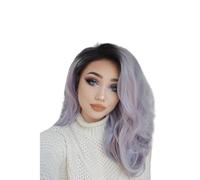 IWOWHERO Parrucca Donna Lunga e Riccia Colorata, Taglia Unica, Realistica e Morbida, Adatta per Cosplay, Feste e Uso Quotidiano, Copertura Parrucca Effetto Naturale