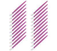 IWOWHERO Penna per Modellare Unghie in Gomma Viola 100 Pezzi - Strumento Esfoliante per Manicure Professionale Spingi Cuticole Monouso e Penna per Applicare Decorazioni Nail Art per Uso