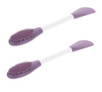 IWOWHERO Pennello per Maschera in Silicone Doppio 2 Pezzi per Applicazione Idratante e Massaggio Viso, Adatto per Uso Personale e Centri Estetici Professionali