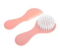 IWOWHERO Pettine e Spazzola per Neonata Kit per Cura Capelli con Setole Morbide e Pettine in Plastica Sicura per Rimuovere Residui Cutanei e Mantenere Capelluto Sano