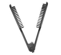IWOWHERO Pettine Lisciante per Capelli con Pinza Termica Anti- Spazzola Doppia Funzione per Styling Veloce Leggero e Portatile per Tutti i Tipi di Capelli per Uso Quotidiano e Viaggi