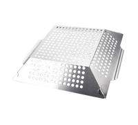 IWOWHERO Piastra Grill in Quadrata Resistente per Barbecue da con Uniformi per Pesce e Carne Riutilizzabile e Facile da Pulire