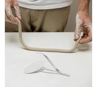 IWOWHERO Pinza per Immersione Smalto Pinza per Fiaschetta Ceramica Robusta Strumento per Modellare Argilla e Scultura Polimerica Ceramica e Artigianato di Gioielli