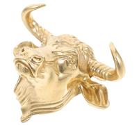 IWOWHERO Pomello in Ottone a Testa di Mucca, Maniglia Piccola per Cassettiera e Armadietto, Pomello Decorativo per Mobili da Cucina e Camera da Letto, Resistente e Facile da Installare