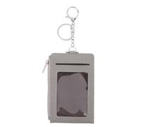 IWOWHERO Porta Badge verticale e Portachiavi in PU, custodia sicura e pratica per lavoratori d'ufficio e studenti