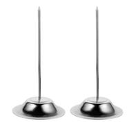 IWOWHERO Porta Menù per Ricevute in Acciaio Inossidabile 2 Pezzi Base a Forma di Tromba, Versatile e Facile da Usare per Cucina e Ristorante