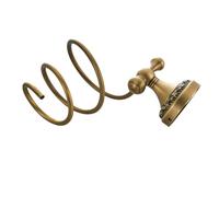 IWOWHERO Porta Phon Muro in Inossidabile Stilizzato Spirale Supporto Asciugacapelli Parete Resistente Con Montaggio Viti Organizer Bagno Retro Per Conservazione Salvaspazio