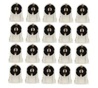 IWOWHERO Portalampada T8 Fluorescente da 20 Pezzi, Bianco, Resistente al Calore, per Uso Domestico e Ufficio, Supporto per Tubo Neon Fluorescente Colore Casuale