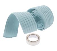 IWOWHERO Protezione per Gradini Scaletta Letto Castello Autoadesiva in Schiuma Morbida 1 Rotolo Riduce Rumore Uso Interno Azzurro