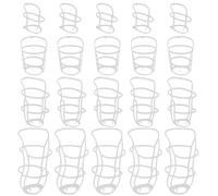 IWOWHERO Rete Porta Flaconi per Soluzione Salina Bianca 40 Pezzi in PP Resistente Sacca a Rete per Supporto Flebo in Diverse Dimensioni Accessori Medici Portatili per Ospedali e Cliniche