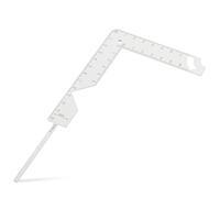 IWOWHERO Righello in Metallo per Copertina Libro Strumento per Rilegatura Design Multifunzionale e Misurazione Precisa per Scrapbooking e Creazione di Copertine