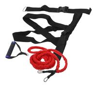 IWOWHERO Running Resistance Band Training Pull Rope, Double Resistance Band, 1 Set, Cotone e Lattice, 3 Metri, per Sled e Post, Allenamento di Salto Colore Casuale