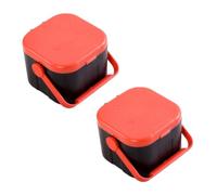 IWOWHERO Scatola per Vermi in Plastico 2 Pezzi Portatile Traspirante